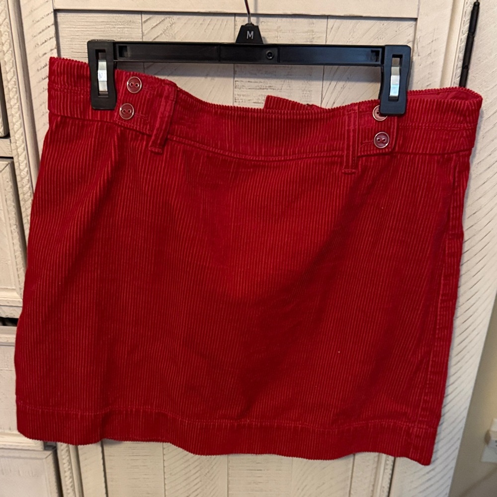 LOFT Vibrant Red Mini Skirt